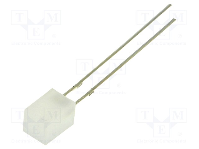 LED; square; 5x5x7mm; orange; 150-220mcd; 140°; Front: flat; 30mA