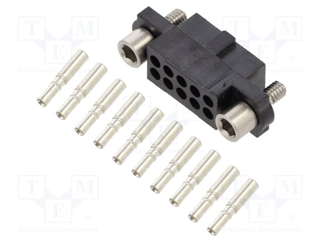 Connector: wire-wire/PCB; plug; female; PIN: 10; Datamate J-Tek; 3A