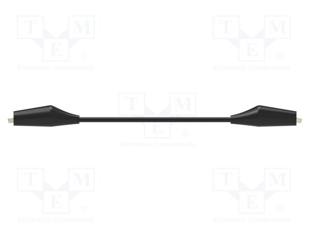 Test lead; 60VDC; 30VAC; 10A; both sides,aligator clip; insulated