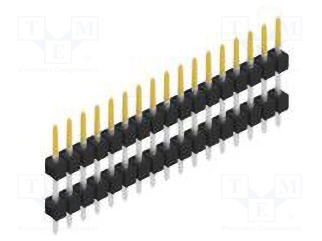 Connector: pin strips; pin header; male; PIN: 17; 2.54mm; THT; 1x17