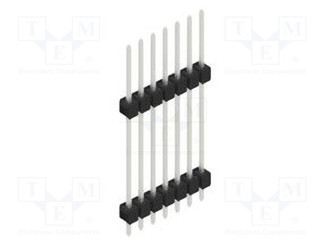 Connector: pin strips; pin header; male; PIN: 7; 2.54mm; THT; 1x7