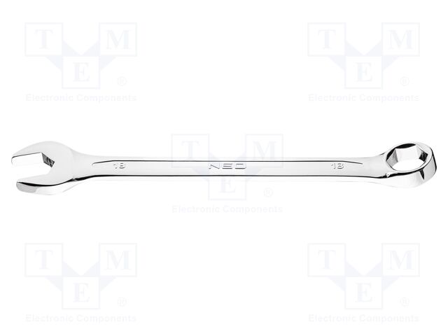Wrench; 6-angles,combination spanner; 18mm; L: 220mm