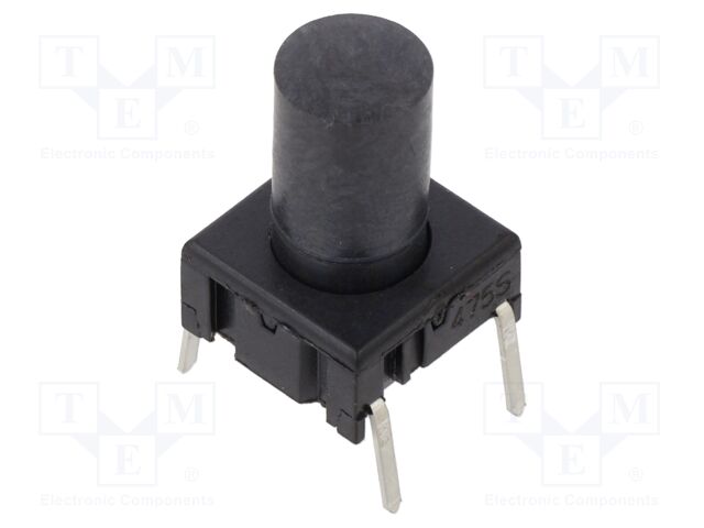 Microswitch TACT; SPST; Pos: 2; 0.05A/24VDC; THT; 3.5N; 10x10x5.1mm