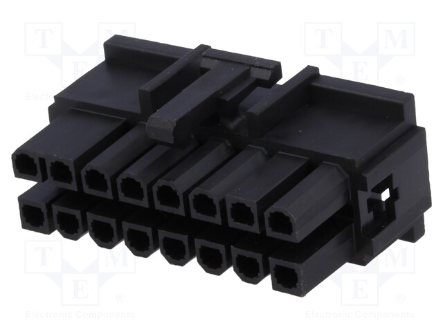 Plug; wire-wire/PCB; female; Mini-Fit TPA; 4.2mm; PIN: 16; 13A