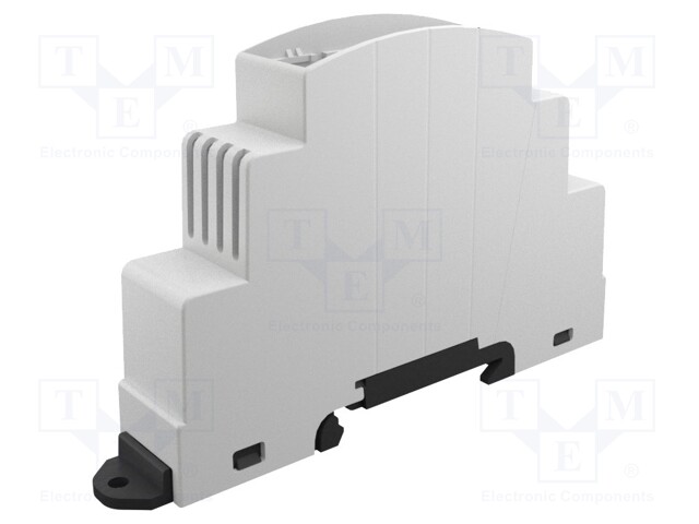 Enclosure: for DIN rail mounting; Y: 88.2mm; X: 18mm; Z: 62mm; grey