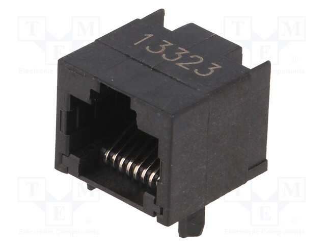Socket; RJ45; PIN: 8; Layout: 8p8c; THT; on PCBs