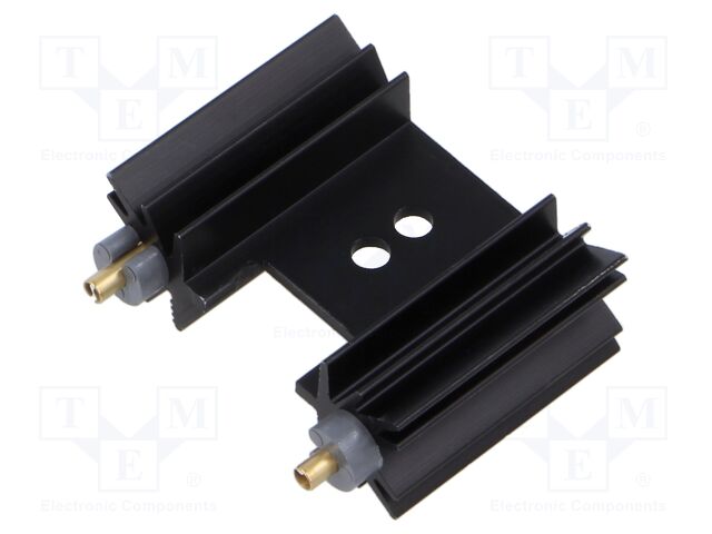 Heatsink: extruded; grilled; SOT32,TO220,TO3P; black; L: 25.4mm