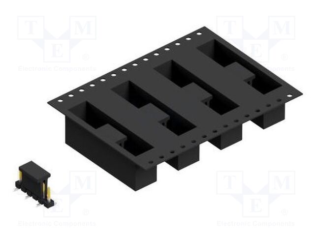 Connector: pin strips; pin header; male; PIN: 6; 2.54mm; SMT; 1x6