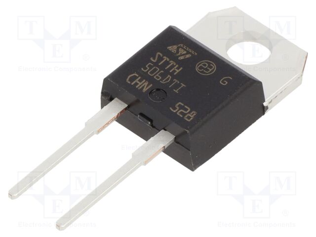 Fast / Ultrafast Diode, Tandem, 600 V, 14 A, Single, 3.6 V, 25 ns, 60 A