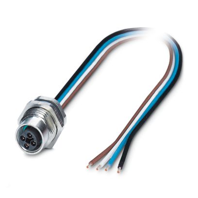 SACC-DSI-M12FST-4CON-M16/0,5 - Device connector rear mounting
