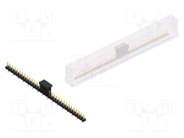Connector: pin strips; pin header; male; PIN: 32; 2.54mm; SMT; 1x32