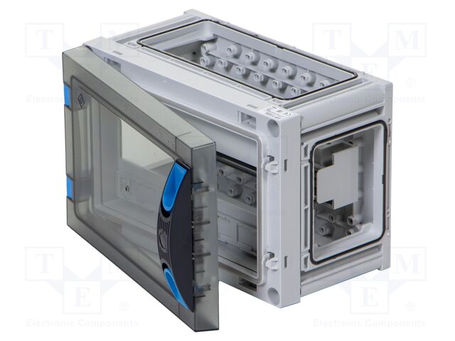 Enclosure: for modular components; IP66; light grey; IK08