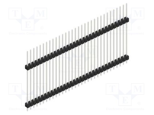 Connector: pin strips; pin header; male; PIN: 32; 2.54mm; THT; 1x32