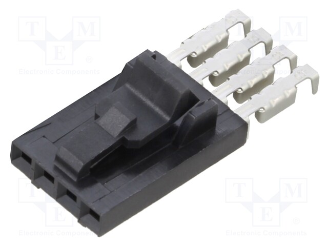 5X4 MTE RCPT SR LATCH .100CL