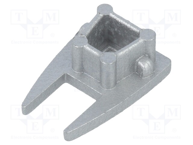 Cap for LED profiles; silver; ABS; Application: MICRO10