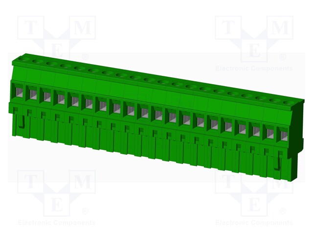 Connector: pluggable terminal block; plug; female; angled 90°
