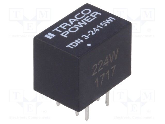 Converter: DC/DC; 3W; Uin: 9÷36V; Uout: 24VDC; Iout: 125mA; DIP; 2.7g