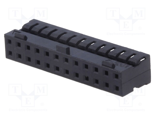 Plug; wire-wire/PCB; female; Milli-Grid; 2mm; PIN: 24; for cable