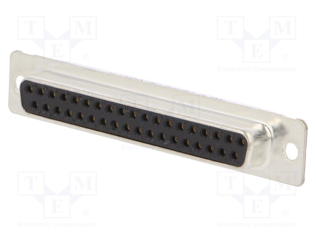 D-Sub; PIN: 37; plug; female; soldering; for cable; gold-plated