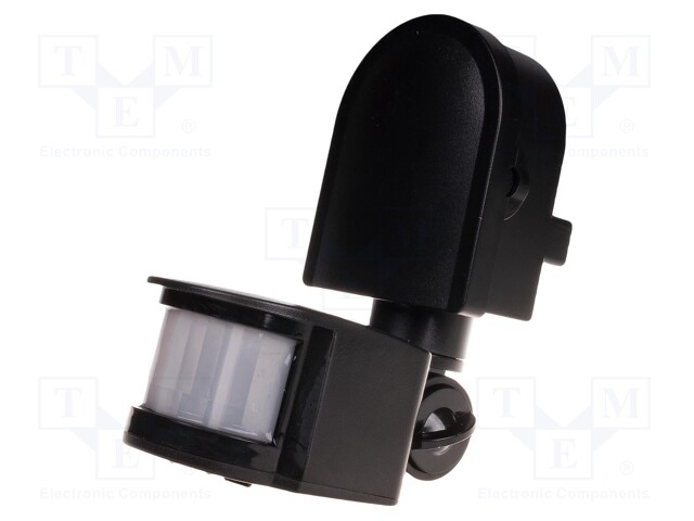 Sensor: movement; wall mount; 195÷265VAC; IP44; 5A; -20÷40°C; 5÷12m