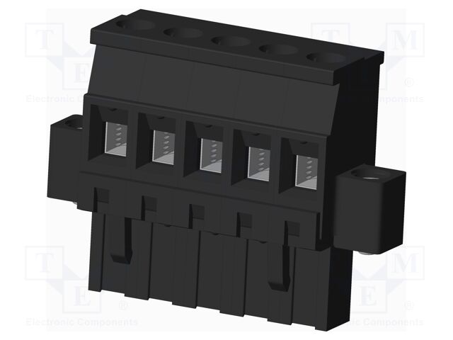 Connector: pluggable terminal block; plug; female; angled 90°