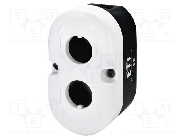 Case; black,grey; ESE; IP41; plastic; Holes no: 2; 100x55x53.5mm