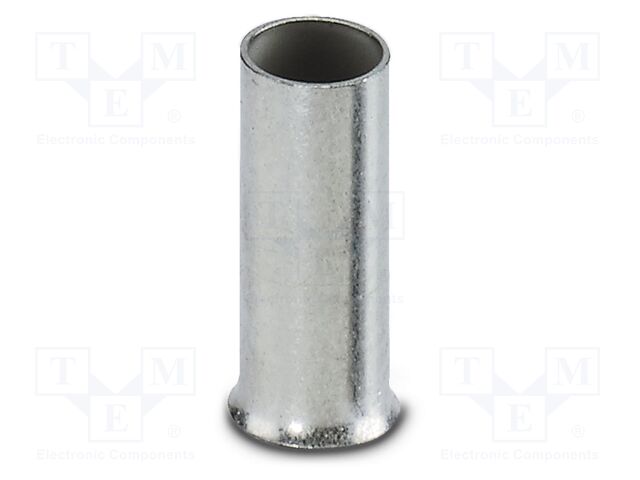 Tip: bootlace ferrule; non-insulated; copper; 6mm2; tinned; 10mm
