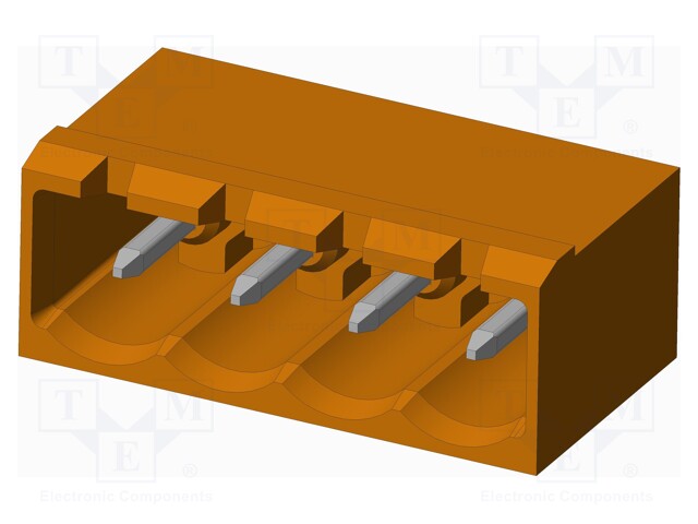 Connector: pluggable terminal block; socket; male; on PCBs