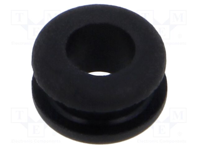 Grommet; black; UL94HB; TPR