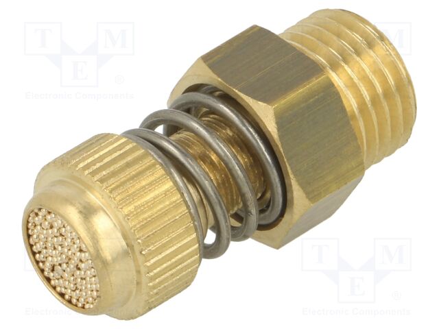 Sound suppression silencer; Thread: G 1/4" external; Mat: brass
