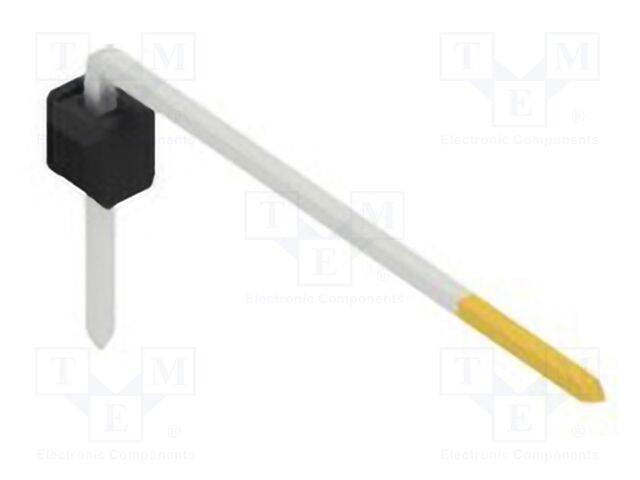 Connector: pin strips; pin header; male; PIN: 1; 2.54mm; THT; 1x1