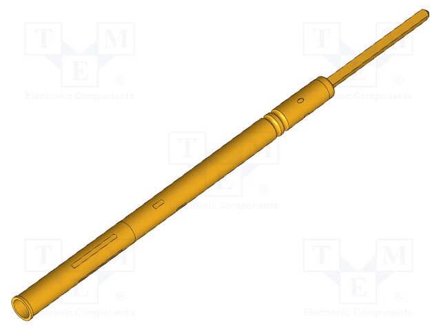 Test probe socket; Contact plating: gold-plated; KS-100; 37.6mm