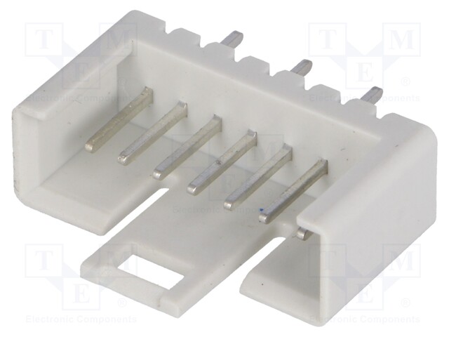 Socket; IDC; male; PIN: 7; straight; THT; tinned; 2.54mm; Layout: 1x7