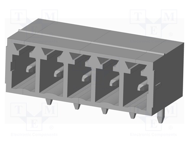 Connector: pluggable terminal block; socket; male; on PCBs