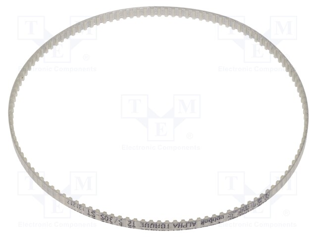 Timing belt; T2.5; W: 4mm; H: 1.3mm; Lw: 305mm; Tooth height: 0.7mm