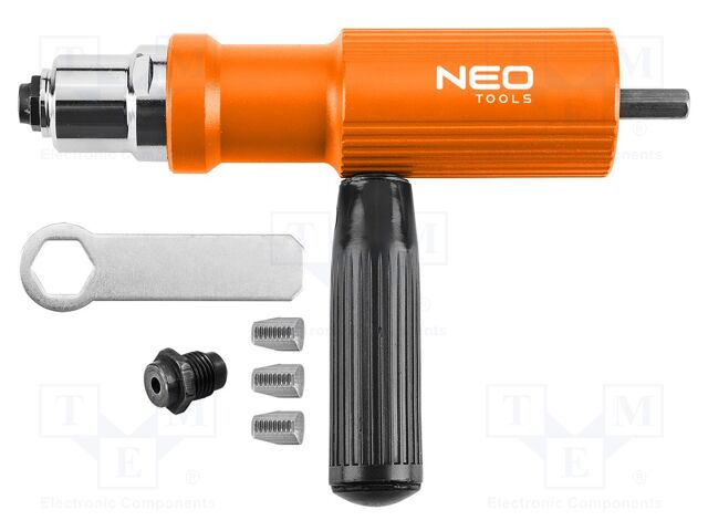 Adapter; 2.4mm,3.2mm,4mm,4.8mm; for rivets