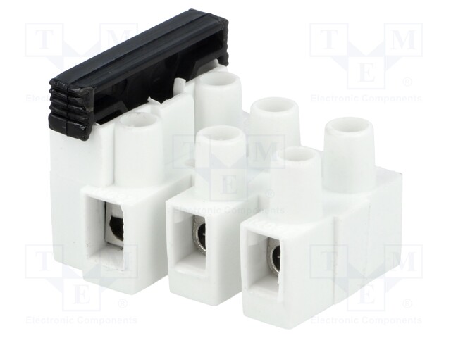 Terminal block; screw terminal; ways: 3; 2.5mm2; terminals: 6; 450V