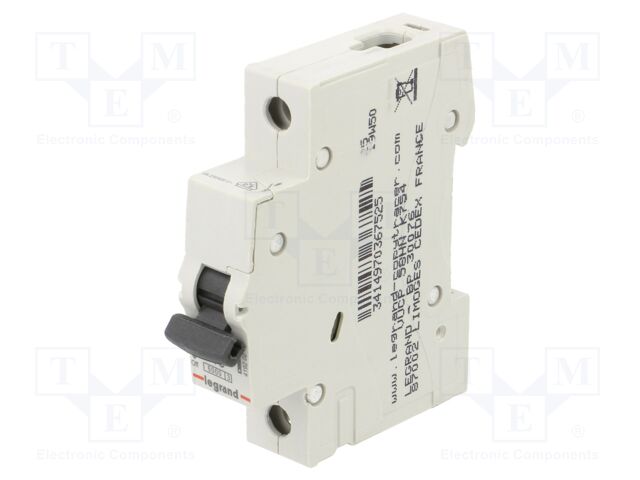 Circuit breaker; 230VAC; Inom: 16A; Poles: 1; Charact: C; 6kA; IP20