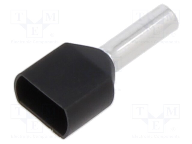 Tip: bootlace ferrule; insulated,double; copper; 1.5mm2; 8mm
