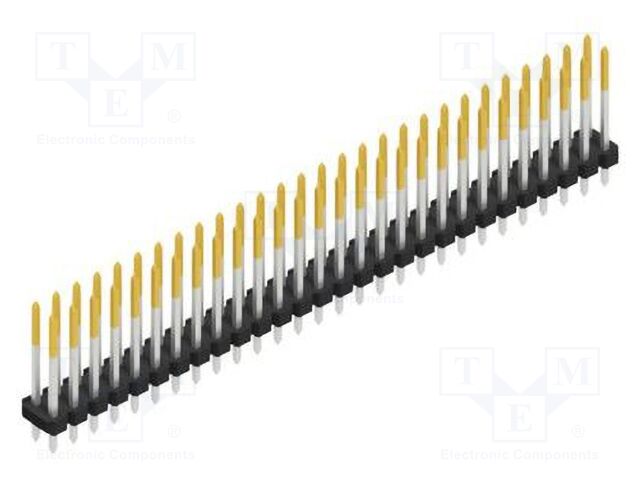 Connector: pin strips; pin header; male; PIN: 56; 2.54mm; THT; 2x28