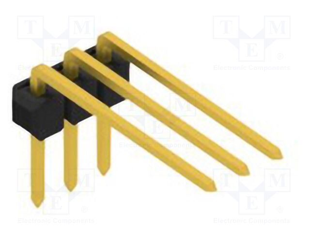 Connector: pin strips; pin header; male; PIN: 3; 2.54mm; THT; 1x3