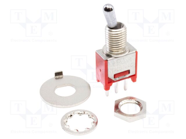 Switch: toggle; Pos: 2; SPDT; ON-ON; 1A/250VAC; 3A/28VDC; -30÷85°C