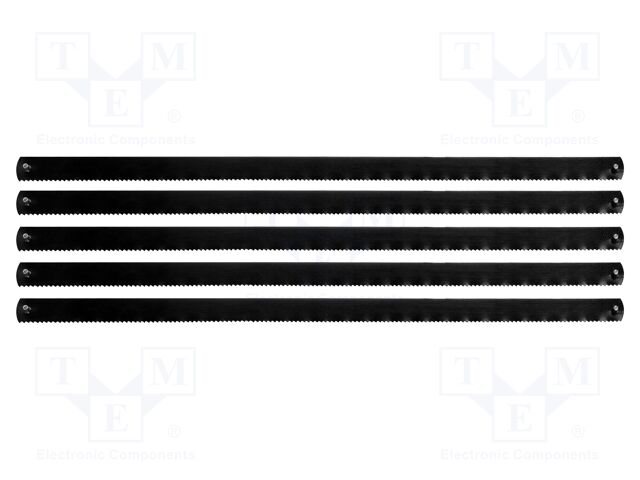 Single sided; metal; 150mm; 5pcs; Accessories: hacksaw blade