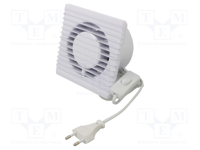 Fan: AC; axial; 230VAC; 93m3/h; 26dBA; slide; 2400rpm; 135x135x79mm