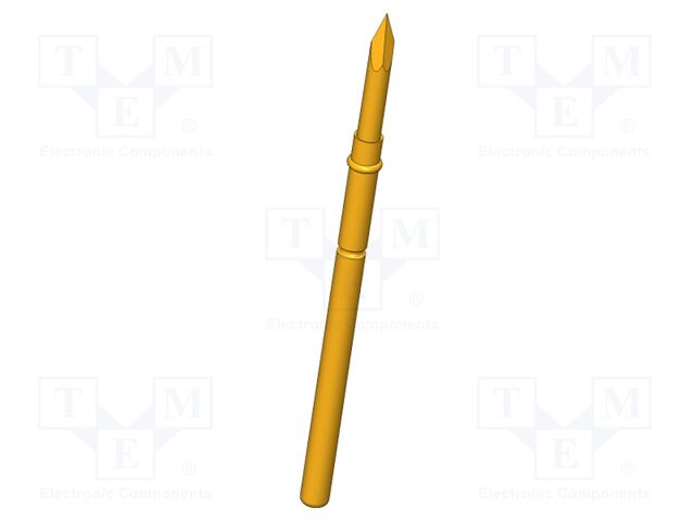 Test needle; Operational spring compression: 4mm; 5A; Ø: 1.3mm