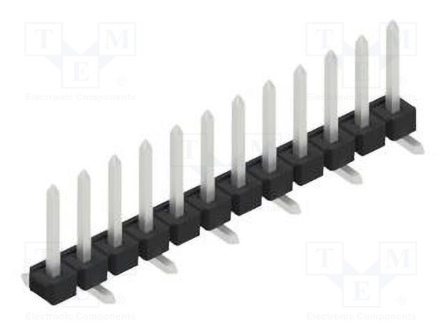 Connector: pin strips; pin header; male; PIN: 12; 2.54mm; SMT; 1x12