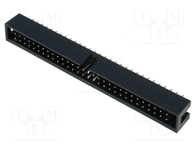 Socket; IDC; male; PIN: 60; straight; THT; gold-plated; 2.54mm