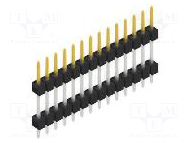 Connector: pin strips; pin header; male; PIN: 14; 2.54mm; THT; 1x14