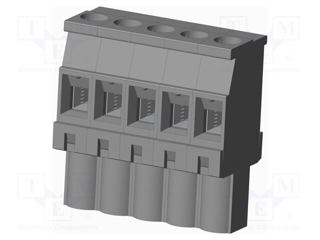 Connector: pluggable terminal block; plug; female; angled 90°