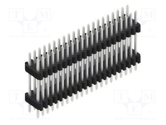 Connector: pin strips; pin header; male; PIN: 42; 1.27mm; THT; 2x21